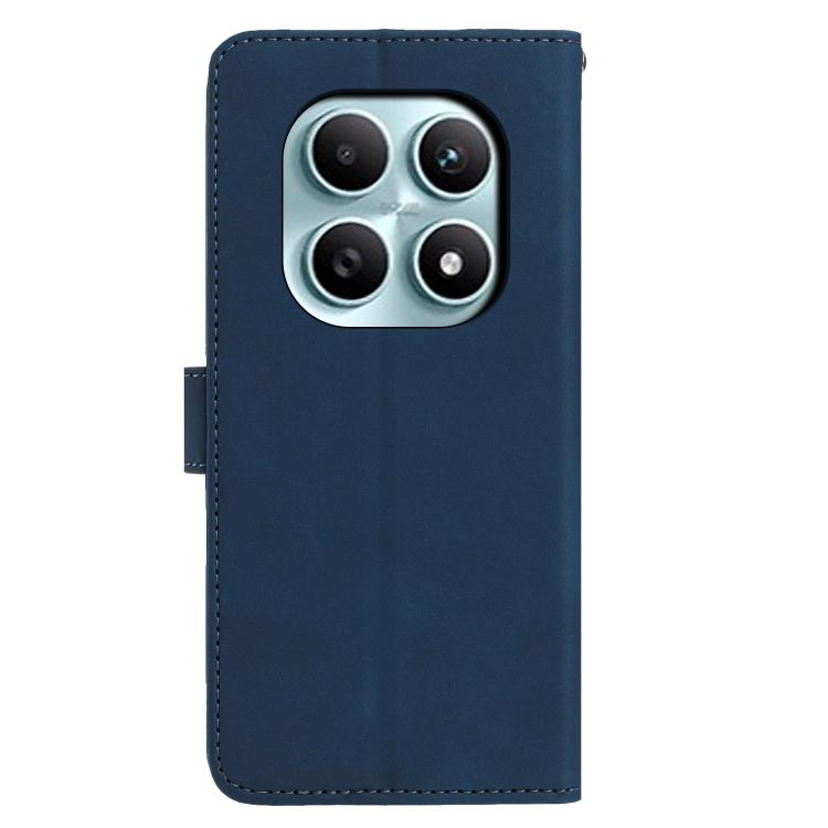 For Redmi Note 15 5G Global 164mm Moonlit Butterfly Dance Pattern Embossed Leather Phone Case