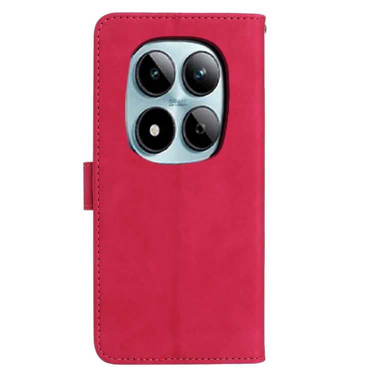 For Redmi Note 15 Pro 5G Global 163.6 Moonlit Butterfly Dance Pattern Embossed Leather Phone Case