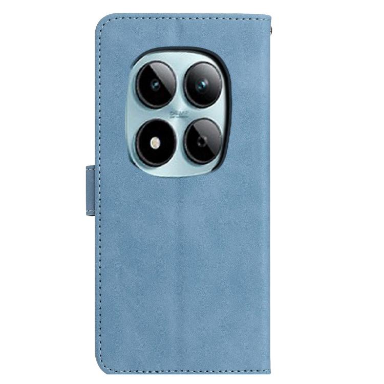 For Redmi Note 15 Pro 5G Global 163.6 Moonlit Butterfly Dance Pattern Embossed Leather Phone Case