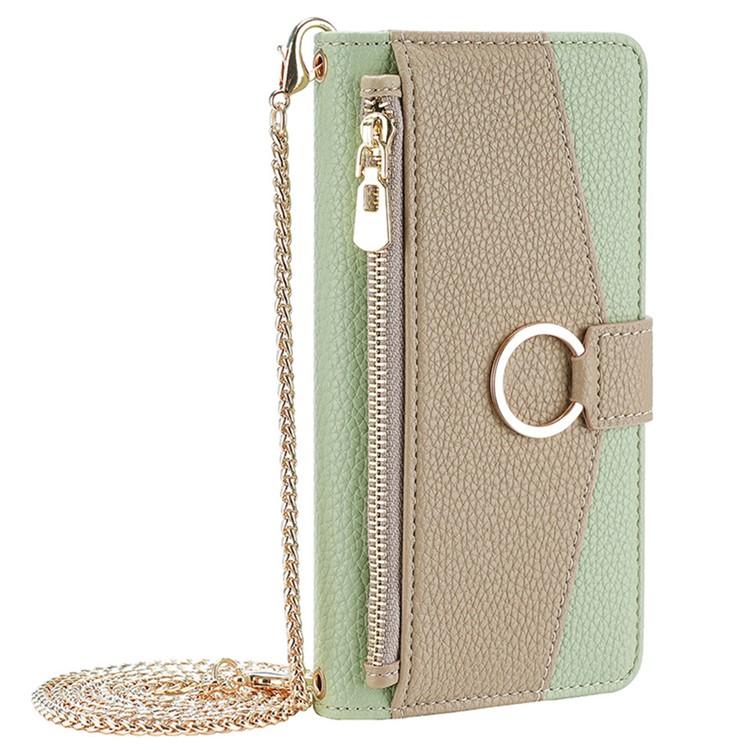 For Samsung Galaxy S25 5G Crossbody Litchi Texture Leather Phone Case