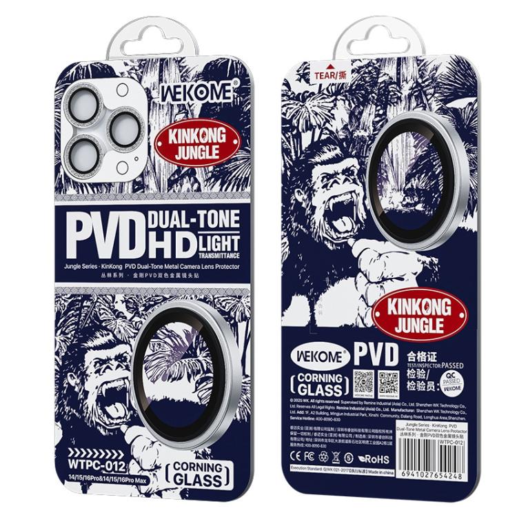 For iPhone 16 Pro / 16 Pro Max WK WTPC-012 Jungle Series Kinkong Sparkling Diamond Metal Lens Protector Film