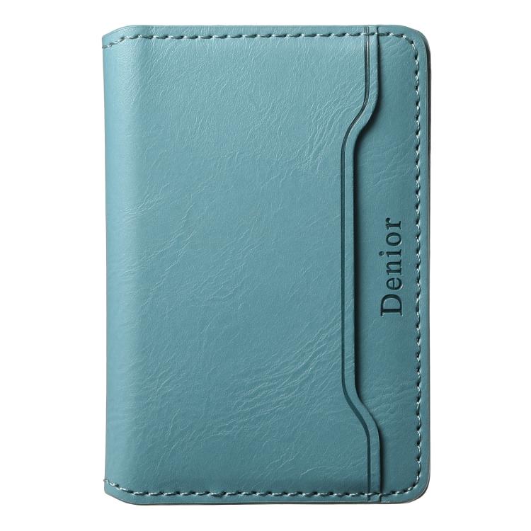 Denior V01 Magsafe Wallet Cowhide Texture Leather Magnetic Card Holder Bag