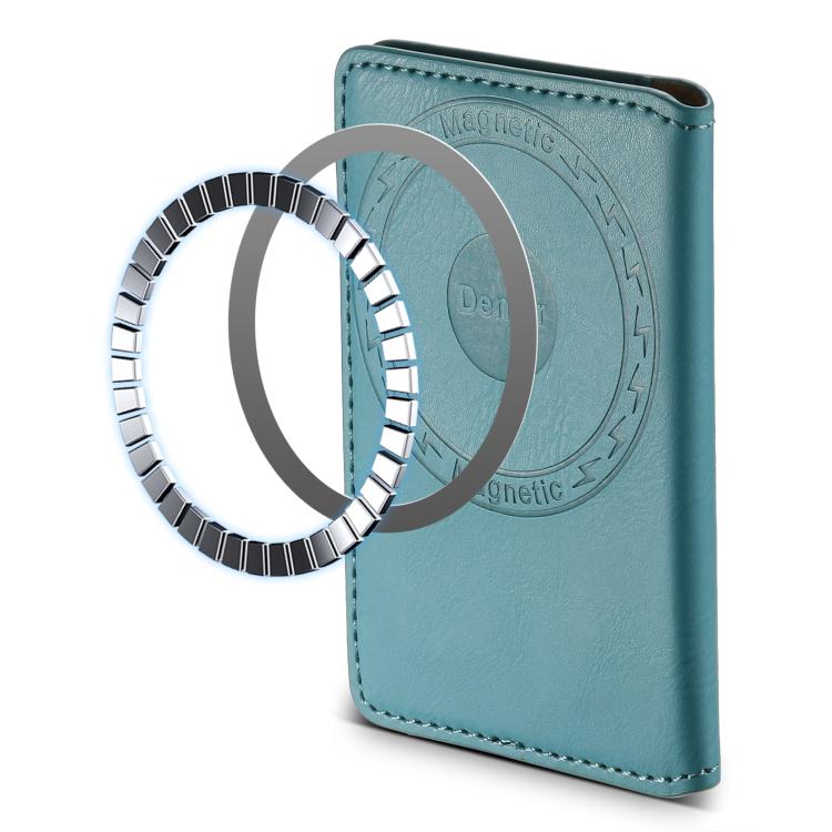 Denior V01 Magsafe Wallet Cowhide Texture Leather Magnetic Card Holder Bag