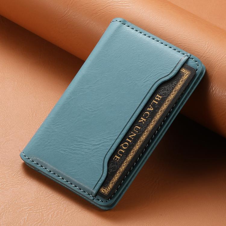 Denior V01 Magsafe Wallet Cowhide Texture Leather Magnetic Card Holder Bag