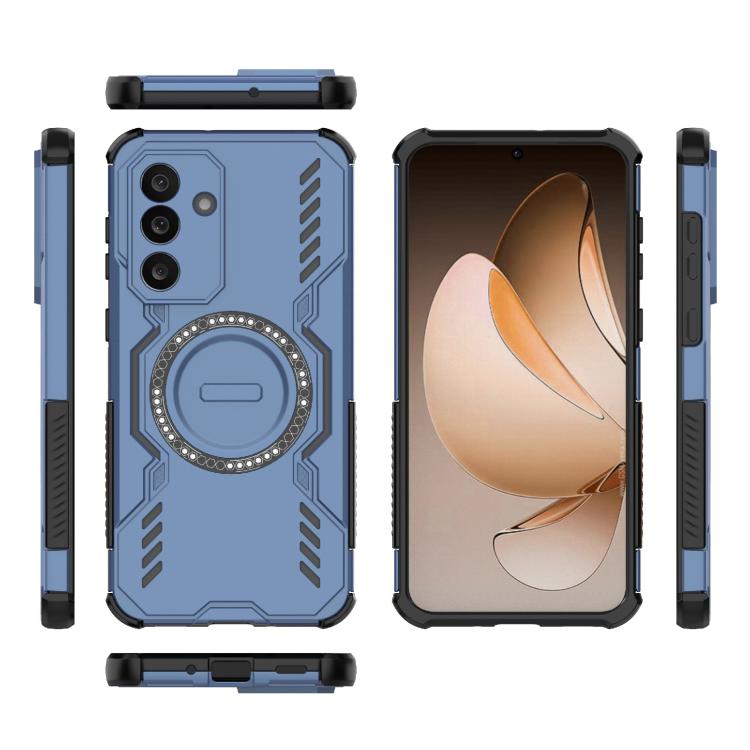 For Samsung Galaxy M56 5G Butterfly Armor MagSafe Magnetic Ring Shockproof Phone Case