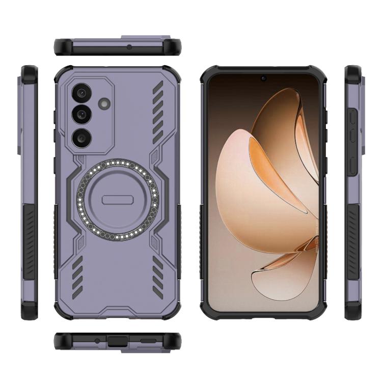 For Samsung Galaxy M56 5G Butterfly Armor MagSafe Magnetic Ring Shockproof Phone Case