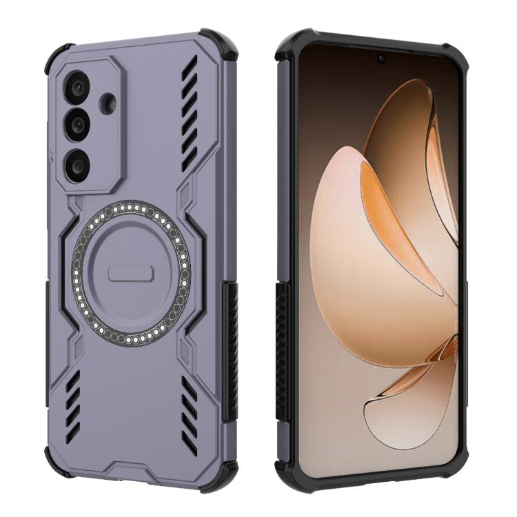 For Samsung Galaxy M56 5G Butterfly Armor MagSafe Magnetic Ring Shockproof Phone Case
