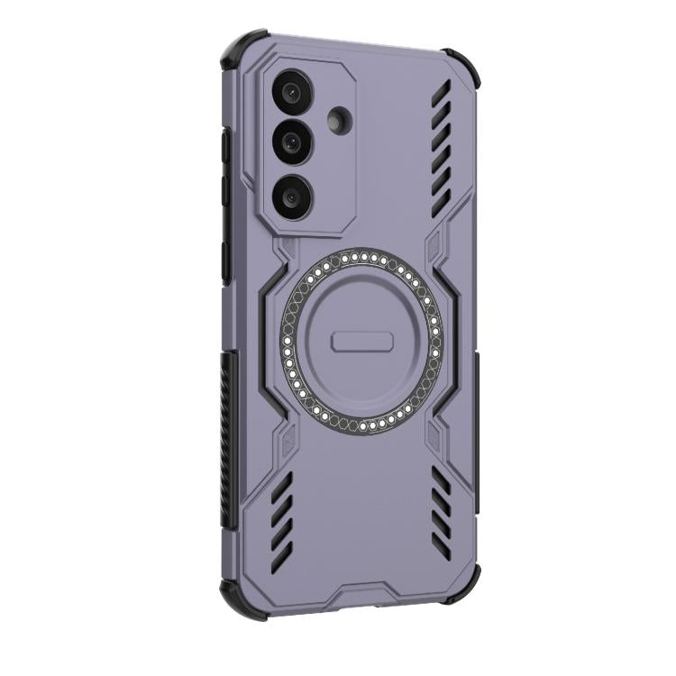 For Samsung Galaxy M56 5G Butterfly Armor MagSafe Magnetic Ring Shockproof Phone Case