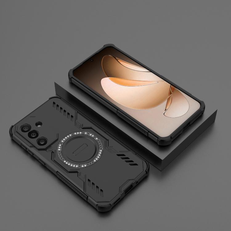 For Samsung Galaxy M56 5G Butterfly Armor MagSafe Magnetic Ring Shockproof Phone Case