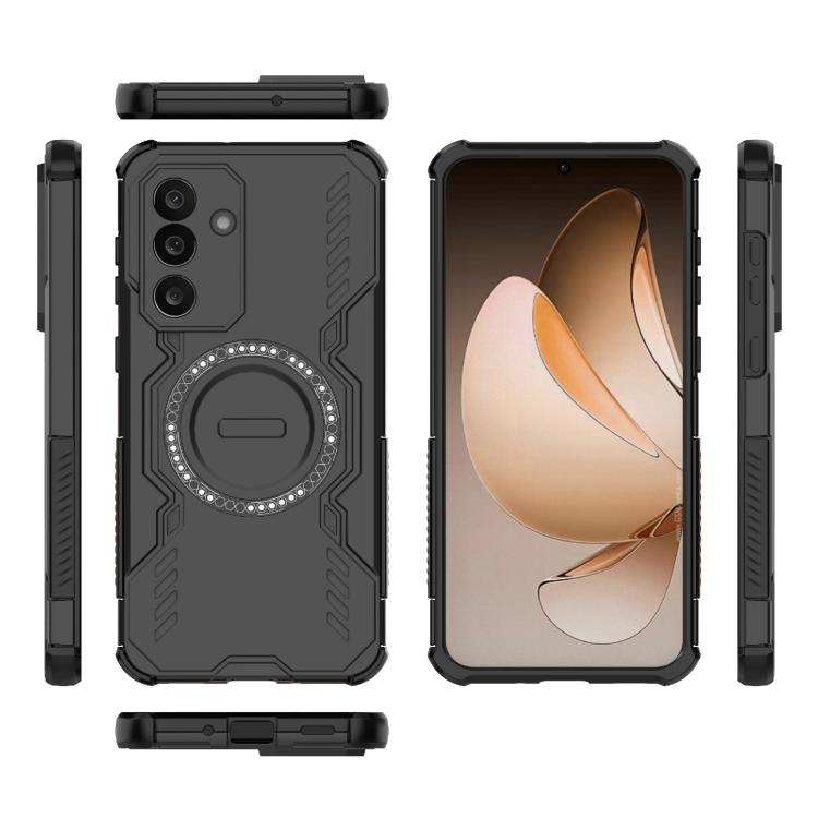For Samsung Galaxy M56 5G Butterfly Armor MagSafe Magnetic Ring Shockproof Phone Case