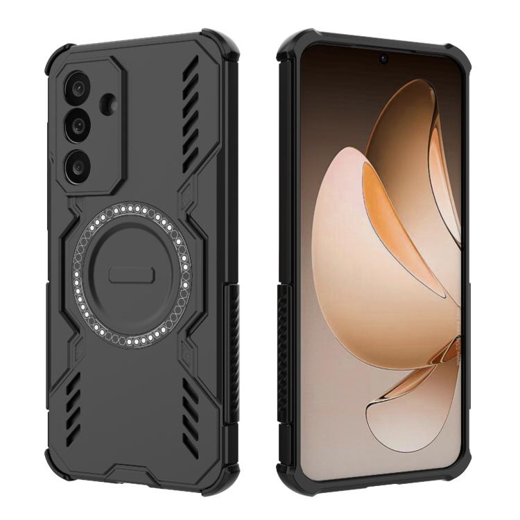 For Samsung Galaxy M56 5G Butterfly Armor MagSafe Magnetic Ring Shockproof Phone Case
