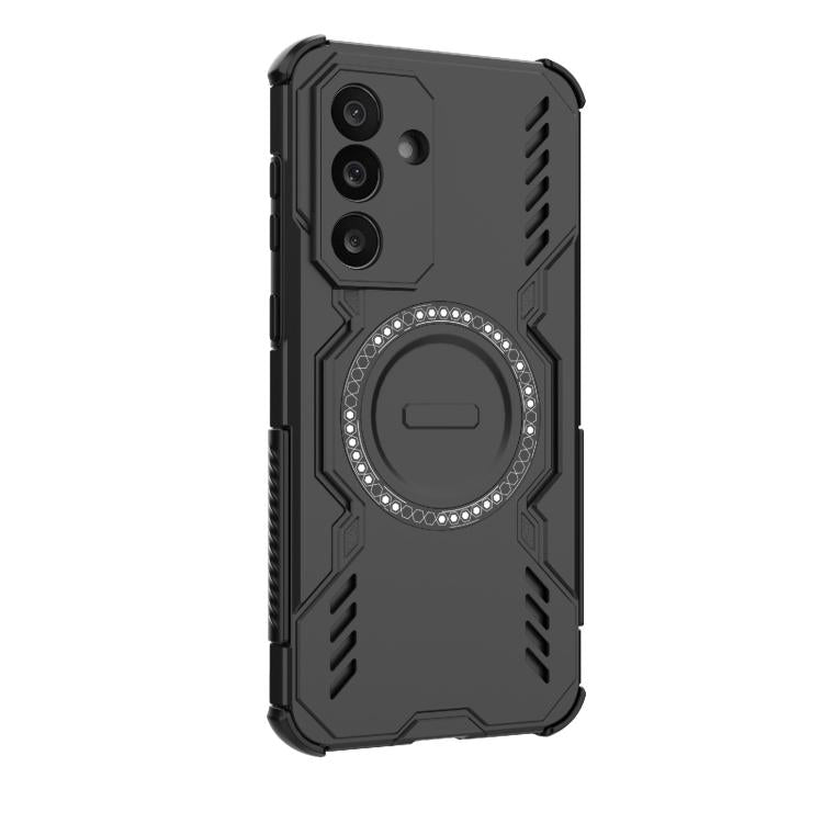 For Samsung Galaxy M56 5G Butterfly Armor MagSafe Magnetic Ring Shockproof Phone Case