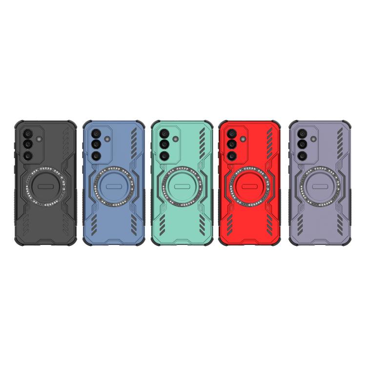 For Samsung Galaxy M56 5G Butterfly Armor MagSafe Magnetic Ring Shockproof Phone Case