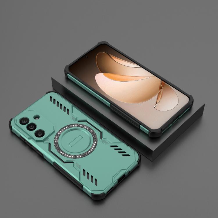 For Samsung Galaxy M56 5G Butterfly Armor MagSafe Magnetic Ring Shockproof Phone Case