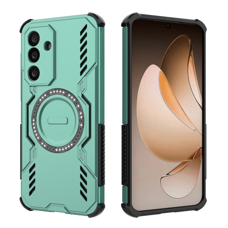 For Samsung Galaxy M56 5G Butterfly Armor MagSafe Magnetic Ring Shockproof Phone Case