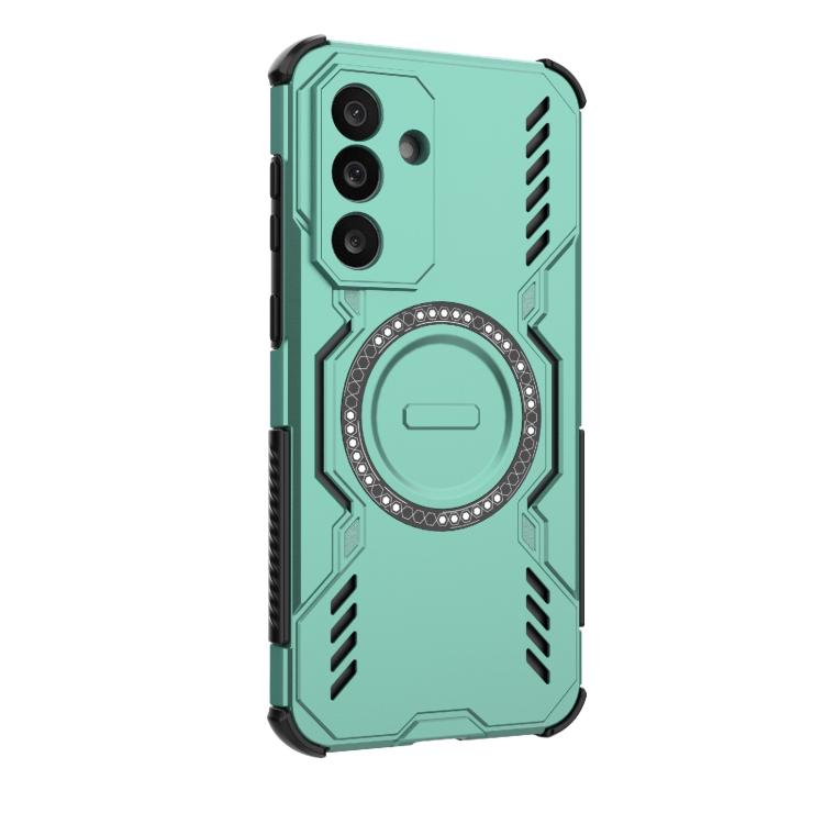 For Samsung Galaxy M56 5G Butterfly Armor MagSafe Magnetic Ring Shockproof Phone Case