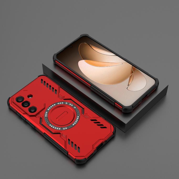 For Samsung Galaxy M56 5G Butterfly Armor MagSafe Magnetic Ring Shockproof Phone Case
