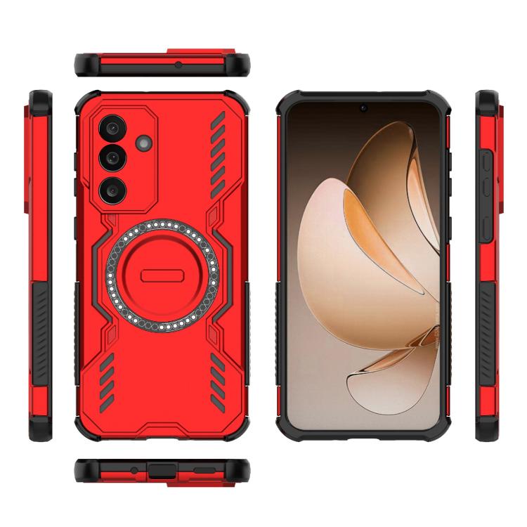 For Samsung Galaxy M56 5G Butterfly Armor MagSafe Magnetic Ring Shockproof Phone Case