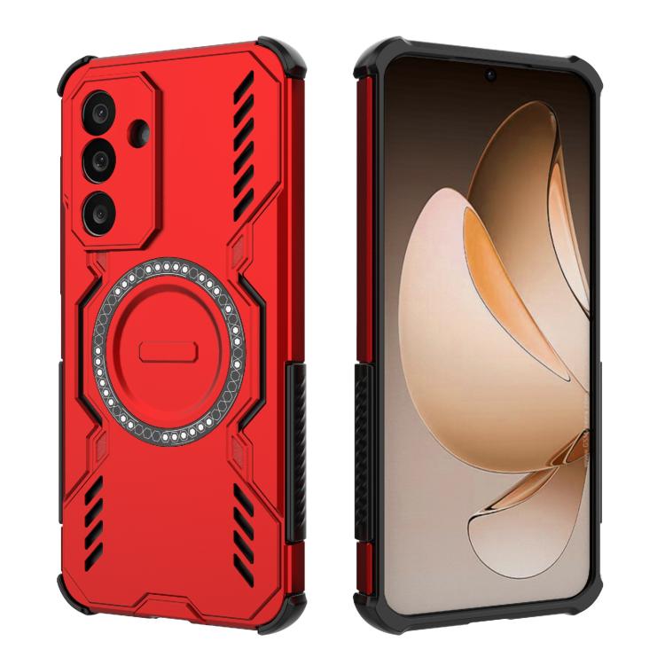 For Samsung Galaxy M56 5G Butterfly Armor MagSafe Magnetic Ring Shockproof Phone Case