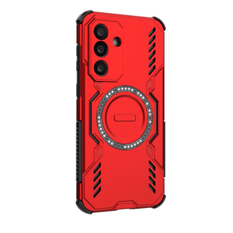 For Samsung Galaxy M56 5G Butterfly Armor MagSafe Magnetic Ring Shockproof Phone Case