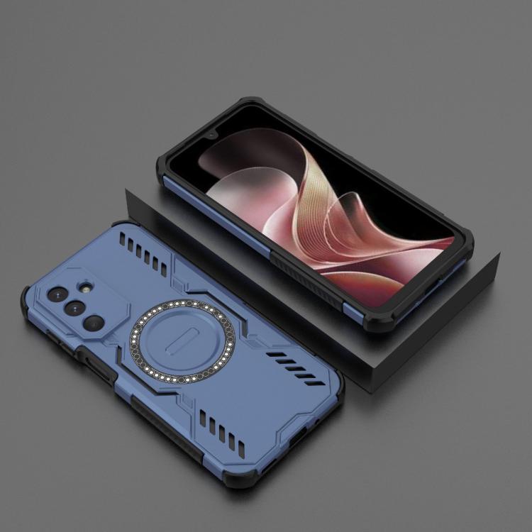 For Samsung Galaxy M36 5G India Butterfly Armor MagSafe Magnetic Ring Shockproof Phone Case