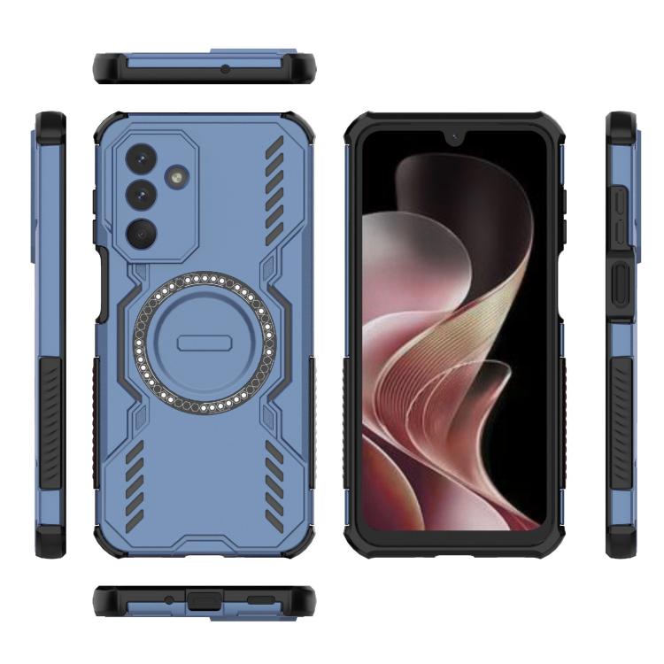 For Samsung Galaxy M36 5G India Butterfly Armor MagSafe Magnetic Ring Shockproof Phone Case
