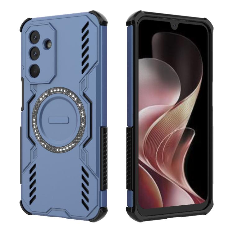 For Samsung Galaxy M36 5G India Butterfly Armor MagSafe Magnetic Ring Shockproof Phone Case