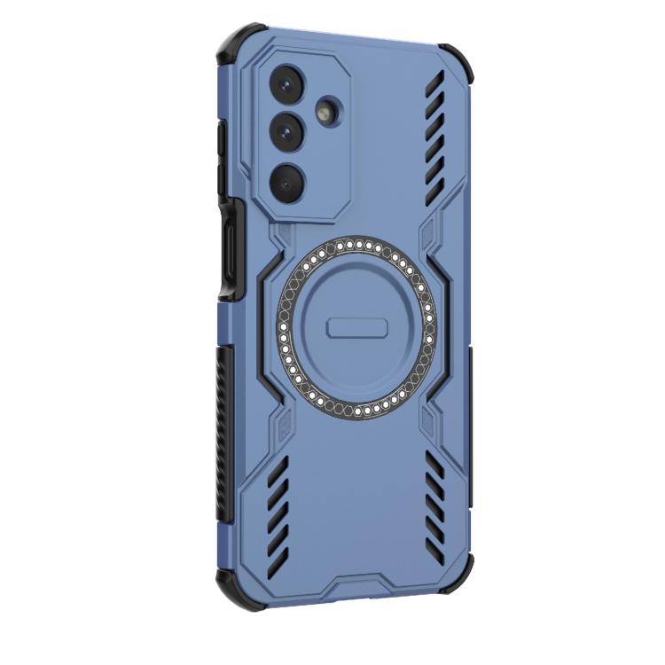 For Samsung Galaxy M36 5G India Butterfly Armor MagSafe Magnetic Ring Shockproof Phone Case
