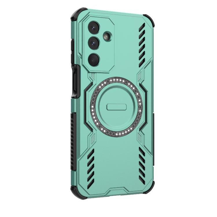 For Samsung Galaxy M36 5G India Butterfly Armor MagSafe Magnetic Ring Shockproof Phone Case