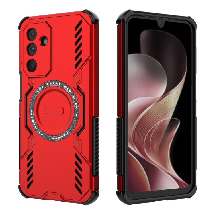 For Samsung Galaxy M36 5G India Butterfly Armor MagSafe Magnetic Ring Shockproof Phone Case