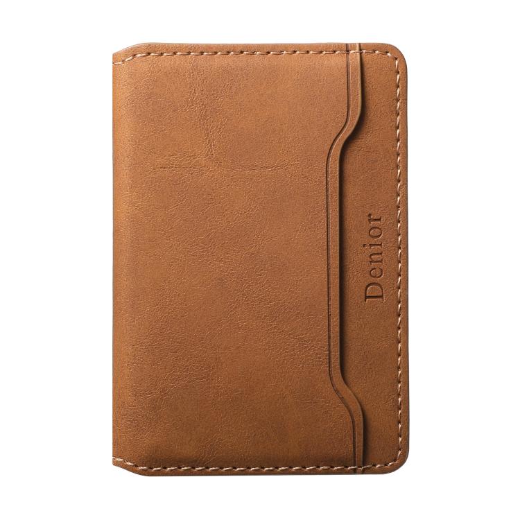 Denior V08 Magsafe Wallet Retro Texture Leather Magnetic Card Holder Bag