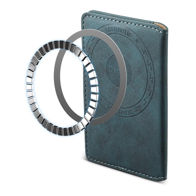 Denior V08 Magsafe Wallet Retro Texture Leather Magnetic Card Holder Bag