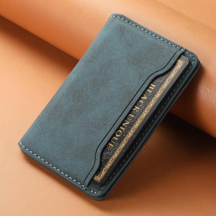 Denior V08 Magsafe Wallet Retro Texture Leather Magnetic Card Holder Bag