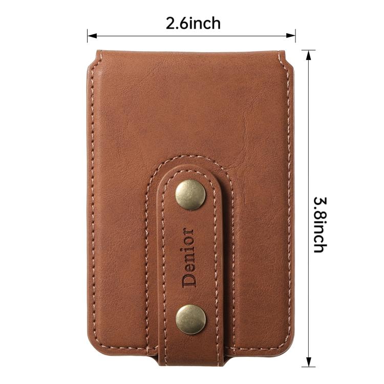 Denior V09 Magsafe Wallet Retro Texture Leather Magnetic Phone Holder Card Bag