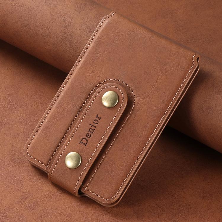 Denior V09 Magsafe Wallet Retro Texture Leather Magnetic Phone Holder Card Bag
