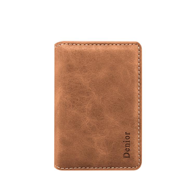 Denior V18 Magsafe Wallet Retro Texture Leather RFID Photo Frame Card Holder Bag