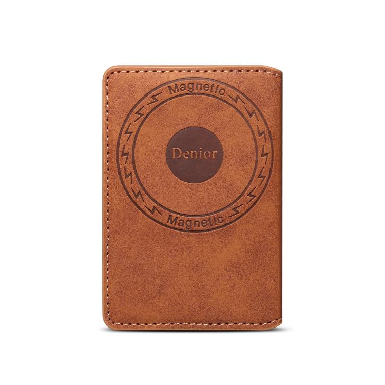 Denior V18 Magsafe Wallet Retro Texture Leather RFID Photo Frame Card Holder Bag