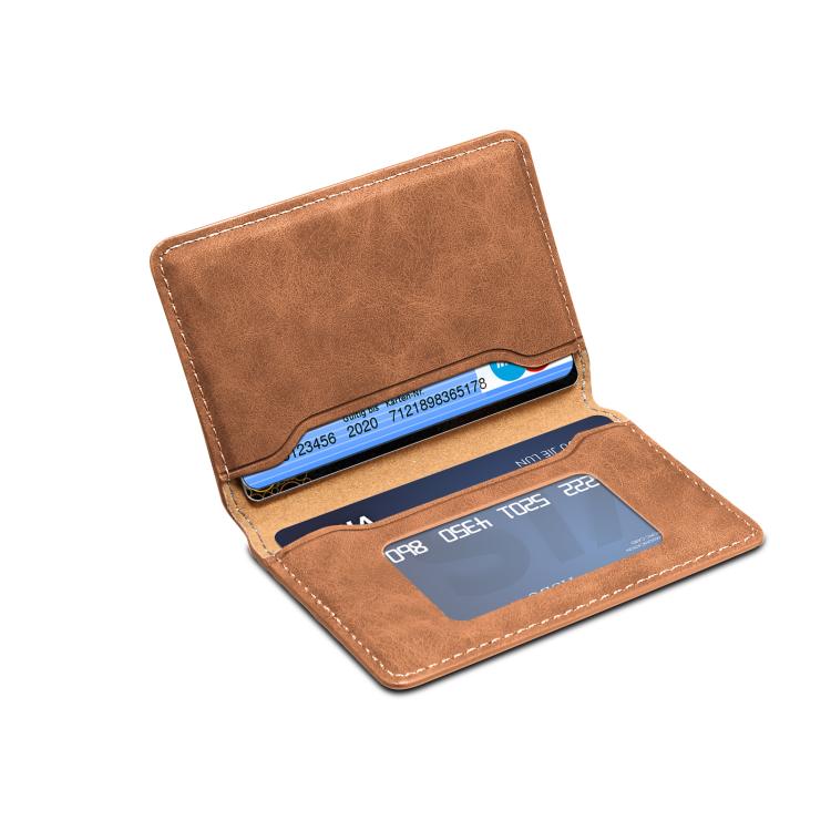 Denior V18 Magsafe Wallet Retro Texture Leather RFID Photo Frame Card Holder Bag