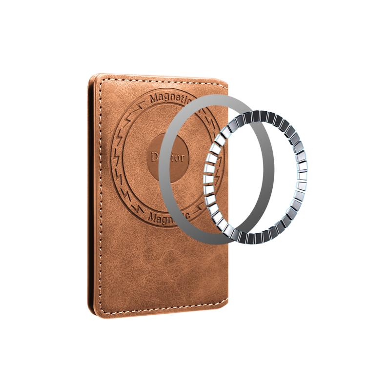 Denior V18 Magsafe Wallet Retro Texture Leather RFID Photo Frame Card Holder Bag