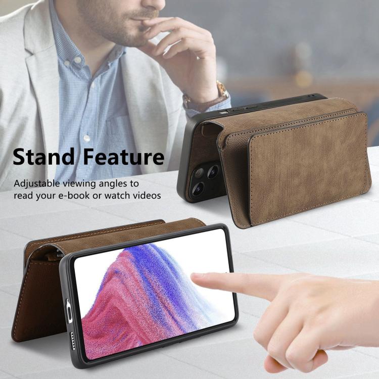 For OPPO A3 Pro Global / A80 5G CaseNeo MagSafe RFID Anti-theft Zipper Wallet Retro Leather Phone Case