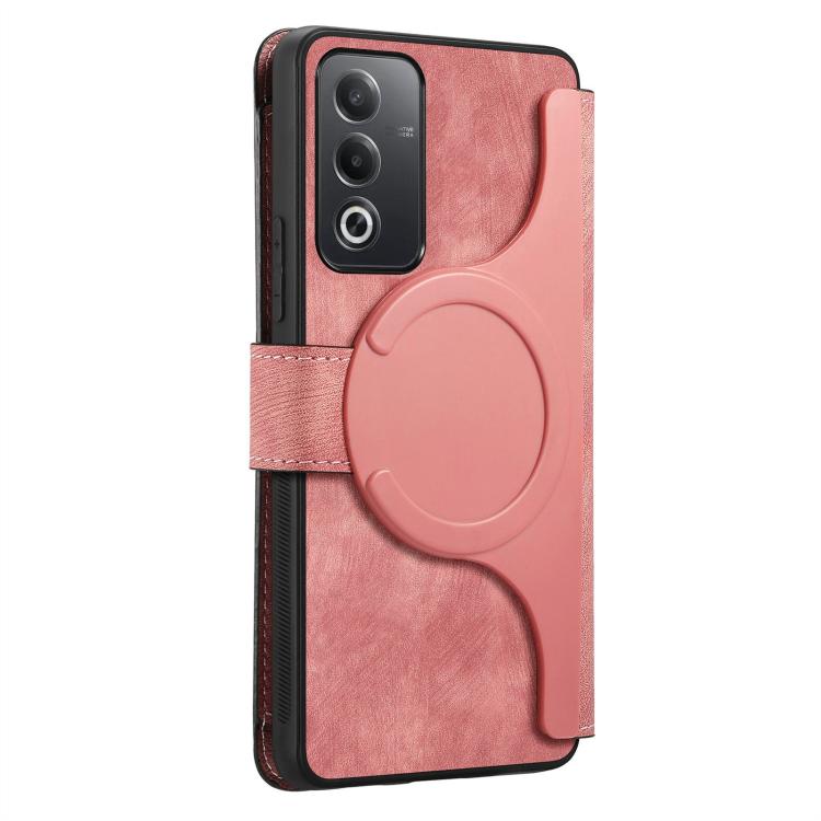 For OPPO A3 Pro Global / A80 5G CaseNeo MagSafe RFID Anti-theft Zipper Wallet Retro Leather Phone Case