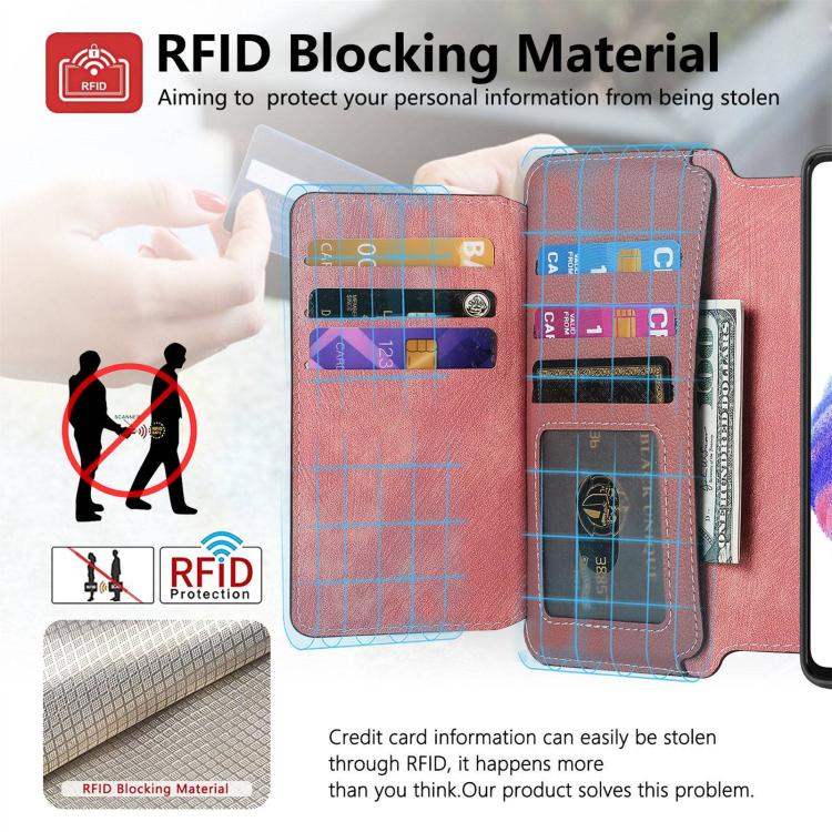For OPPO A58 4G CaseNeo MagSafe RFID Anti-theft Zipper Wallet Retro Leather Phone Case