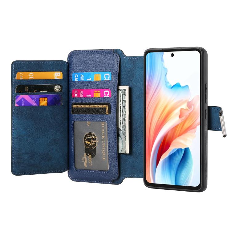 For OPPO A79 5G  / A2 5G CaseNeo MagSafe RFID Anti-theft Zipper Wallet Retro Leather Phone Case