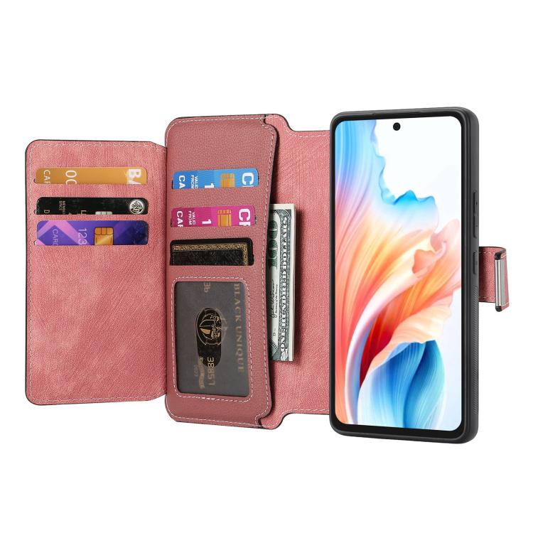 For OPPO A79 5G  / A2 5G CaseNeo MagSafe RFID Anti-theft Zipper Wallet Retro Leather Phone Case