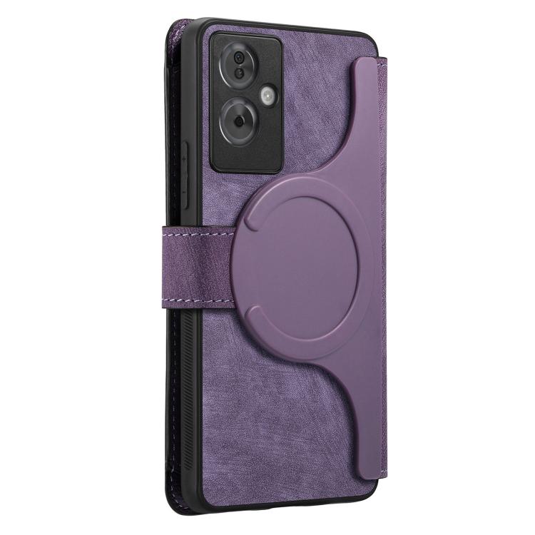 For OPPO A79 5G  / A2 5G CaseNeo MagSafe RFID Anti-theft Zipper Wallet Retro Leather Phone Case