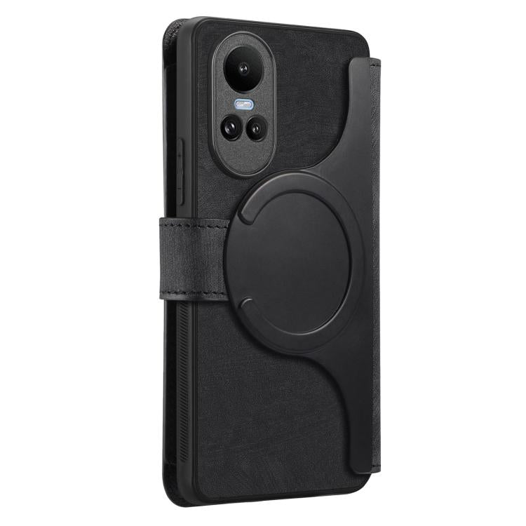 For OPPO Reno10 5G Global CaseNeo MagSafe RFID Anti-theft Zipper Wallet Retro Leather Phone Case