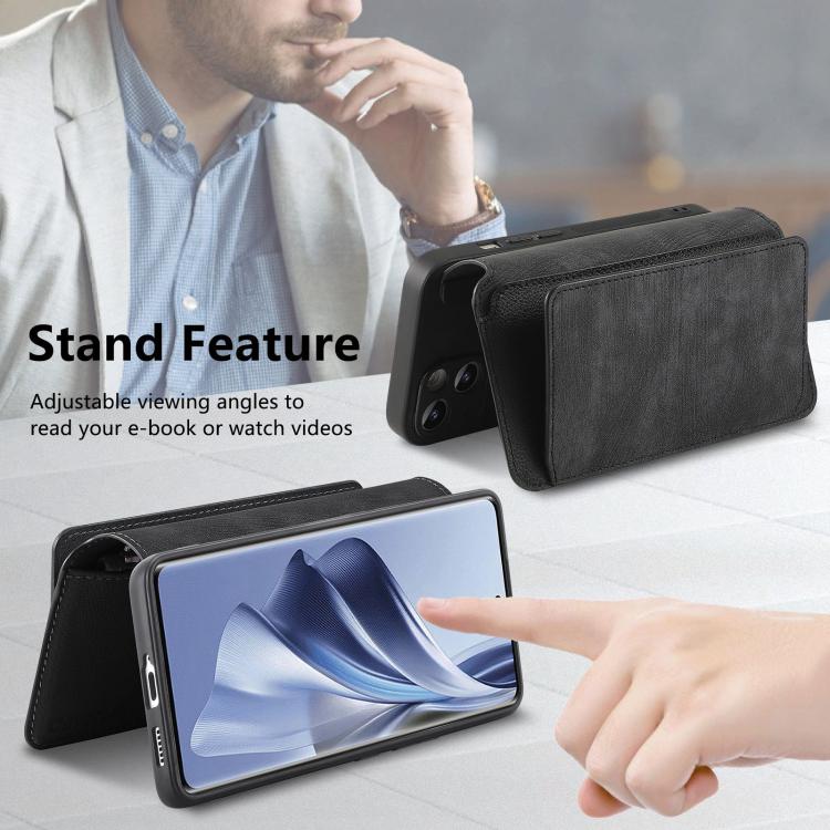 For OPPO Reno10 5G Global CaseNeo MagSafe RFID Anti-theft Zipper Wallet Retro Leather Phone Case