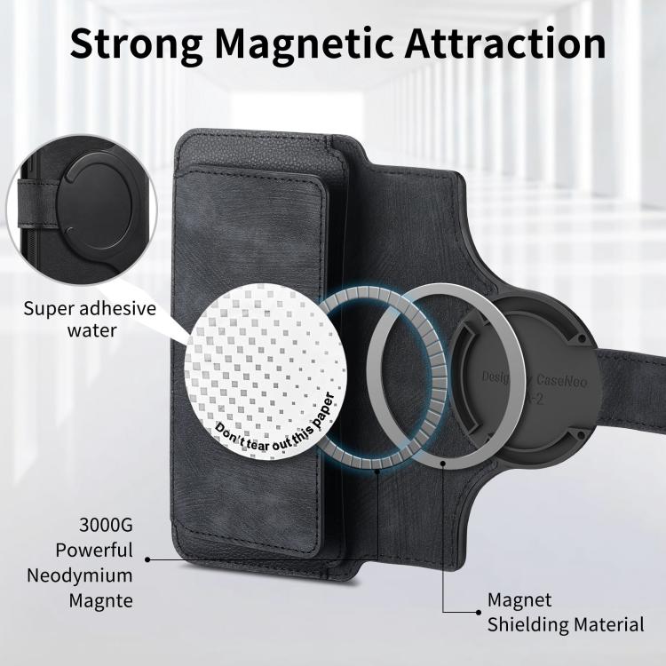 For OPPO Reno10 5G Global CaseNeo MagSafe RFID Anti-theft Zipper Wallet Retro Leather Phone Case