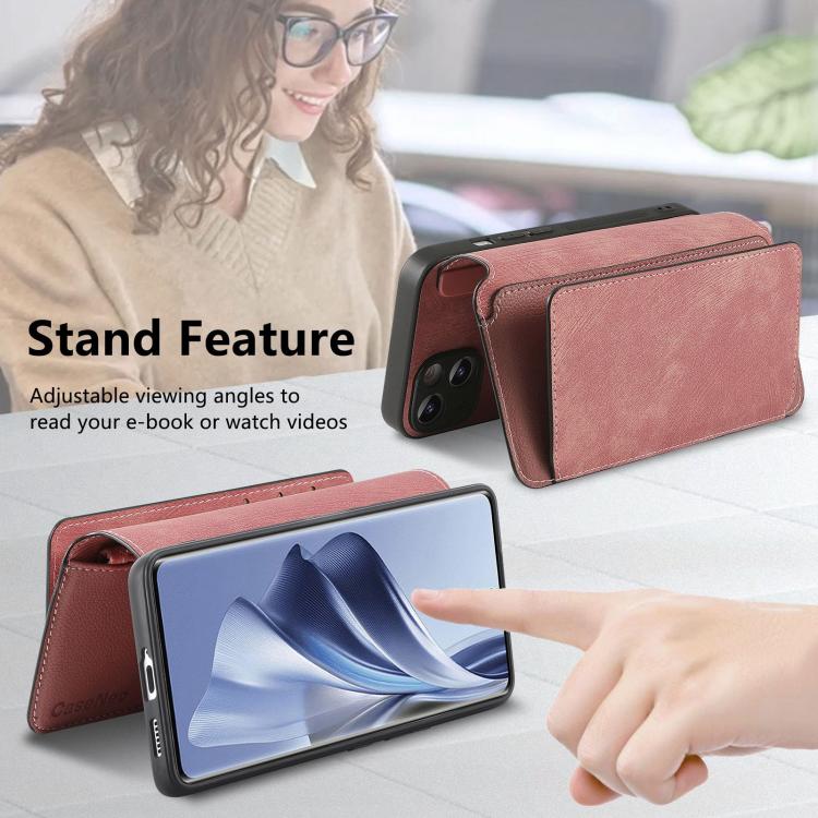For OPPO Reno10 5G Global CaseNeo MagSafe RFID Anti-theft Zipper Wallet Retro Leather Phone Case