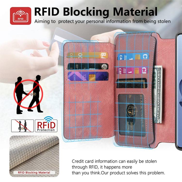 For OPPO Reno10 5G Global CaseNeo MagSafe RFID Anti-theft Zipper Wallet Retro Leather Phone Case